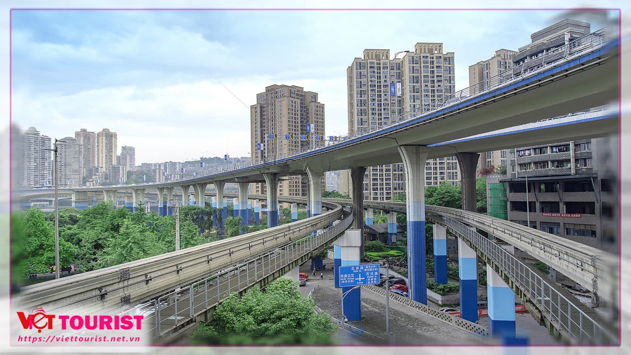 du lịch trung quốc Đường Sắt Trên Cao tại Trùng Khánh