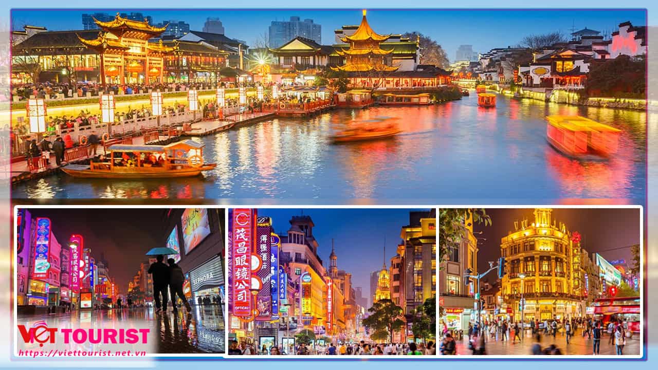 du lịch trung quốc Phố đi bộ Nam Kinh