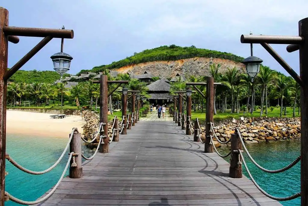 Không gian nghỉ dưỡng trên đảo Hòn Tằm Nha Trang