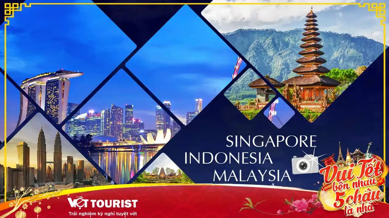 Tour du lịch Sing – Malay – Indo 6N5Đ Tết Âm lịch 2026 giá tốt khởi hành từ Sài Gòn