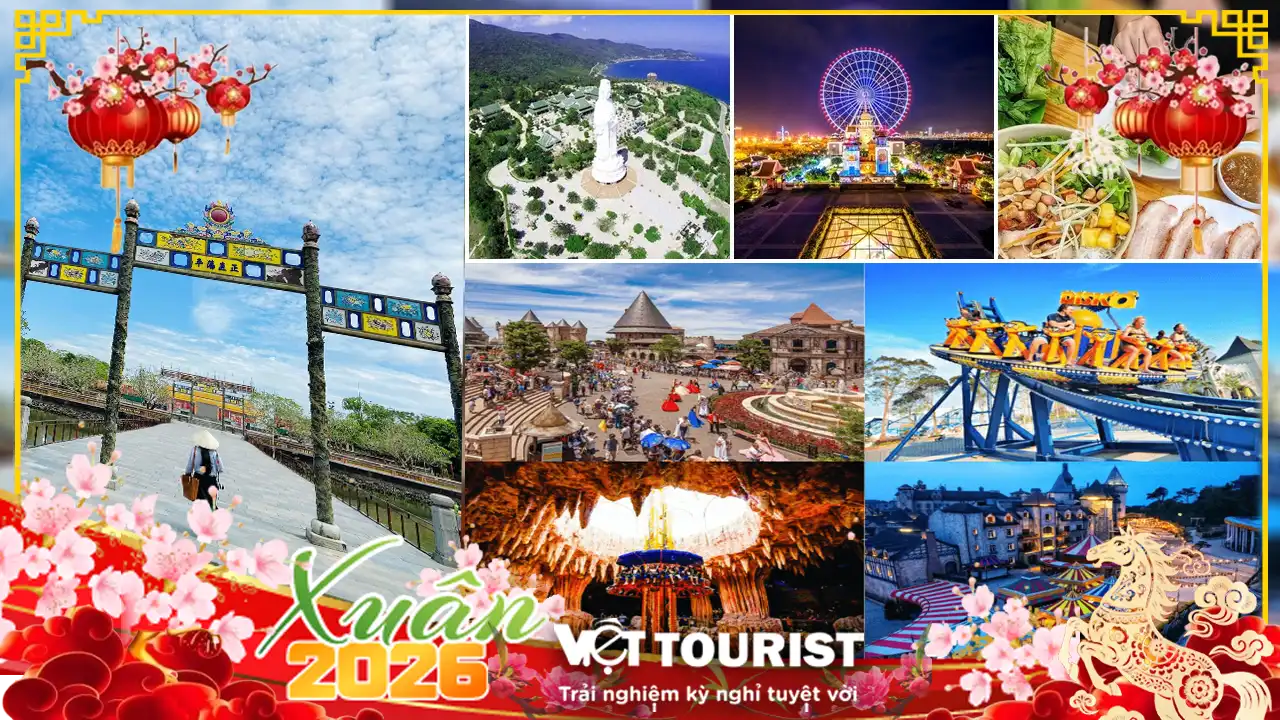 Tour du lịch Đà Nẵng Tết 2026: Bà Nà – Hội An – Huế 4N3Đ giá tốt từ TP.HCM