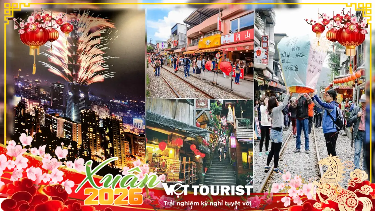 Tour du lịch Đài Loan Tết 2026 | Đài Bắc – Cao Hùng – Đài Trung 5N4Đ từ Sài Gòn