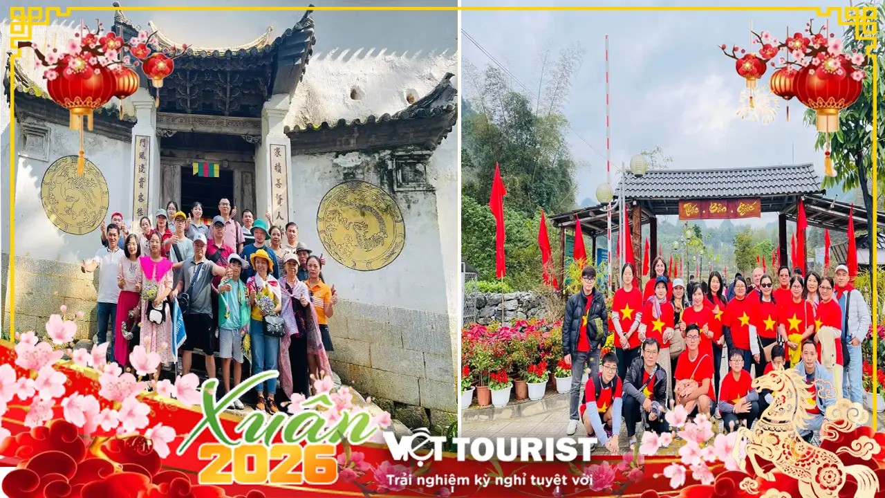 Tour Đông Bắc Tết 2026: Hà Nội – Hà Giang – Cao Bằng – Thác Bản Giốc – Hồ Ba Bể 5N4Đ từ Sài Gòn