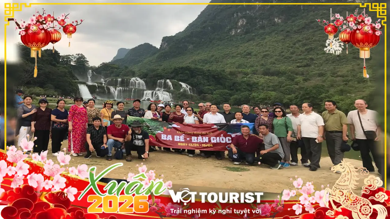 Tour Đông Bắc Tết 2026: Hà Nội – Hạ Long – Hà Giang – Cao Bằng – Thác Bản Giốc – Hồ Ba Bể 6N5Đ từ Sài Gòn