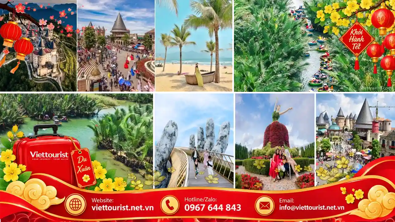 Tour Đà Nẵng 4N3Đ Tết 2027 | HCM – Bà Nà – Hội An – Rừng Dừa