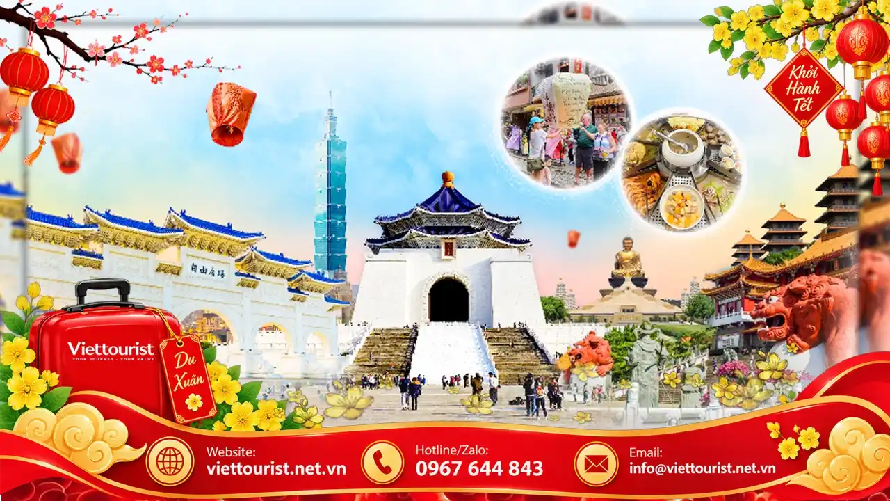 Tour Đài Loan Tết 2027 | 5N4Đ HCM – Đài Bắc – Đài Trung – Cao Hùng – Đài Bắc