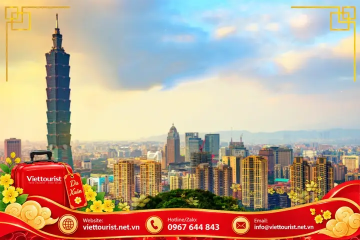 Tour Đài Loan Tết 2027 | 5N4Đ HCM - Đài Bắc - Đài Trung - Cao Hùng - Đài Bắc
