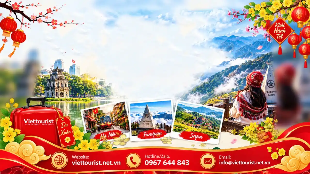Tour Miền Bắc Tết 2027 | 4N3Đ HCM – Hà Nội – Sapa – Bản Cát Cát – Fansipan
